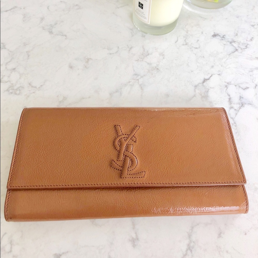 YSL authentic beige Clutch